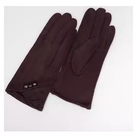 Перчатки женские, безразмерные, для сенсорных экранов, цвет коричневый
