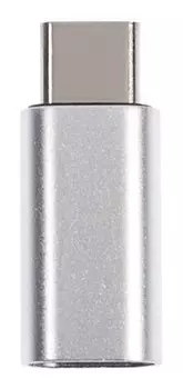 Переходник Luazon Le-017, с Lightning на Type-c, 1 шт, серебристый