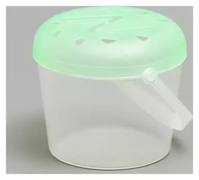 Переноска для рептилий, 9 х 7 см, зелёная