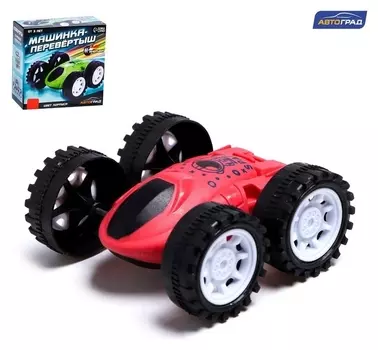 Перевертыш инерционный «Машинка-перевертыш», цвет красный