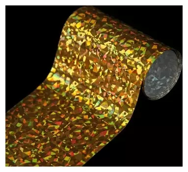 Переводная фольга для декора «Абстракция», 4 × 50 см, цвет золотистый