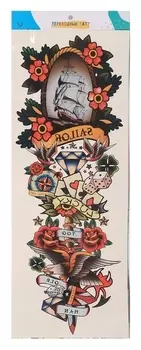 Переводные тату Old School, 17х50 см