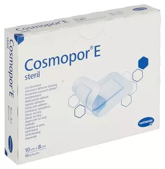 Перевяз. ср-ва самокл послеопер повязки 10х8см 10шт.cosmopor E Steril