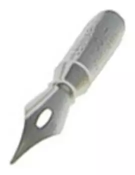 Перо для письма Manuscript, заострённое, с шаровидным наконечником, никелированное