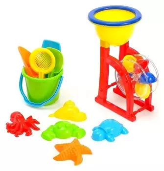 Песочный набор «Мельница», 11 предметов