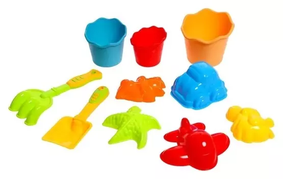 Песочный набор «Яркие моменты», 10 предметов
