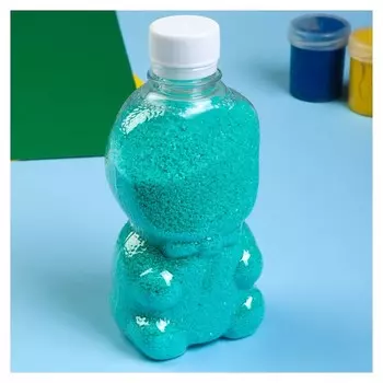 Песок цветной в бутылках "Изумруд" 500 гр