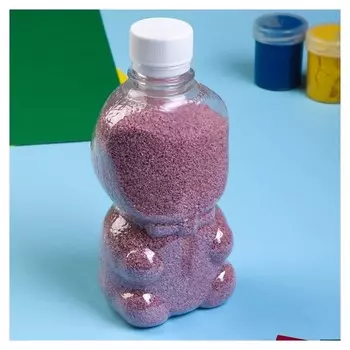 Песок цветной в бутылках "Малиновый" 500 гр