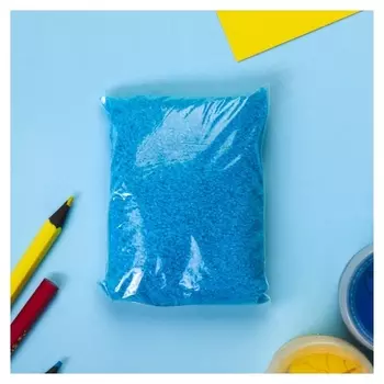Песок цветной в пакете "Синий" 100 гр