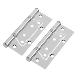 Петля дверная Trodos, 125х75х2,5 мм, без врезки, цвет хром