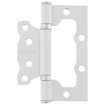 Петля накладная пну-100, белая, 4 шт, (Металлист) россия