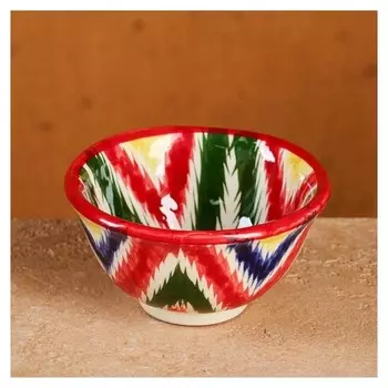 Пиала коньячная малая риштанская керамика атлас 8,5см