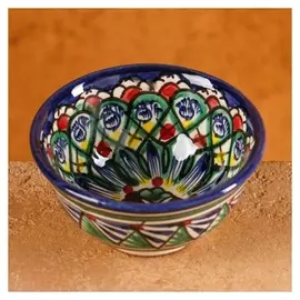 Пиала коньячная риштанская керамика, малая, 8,5см