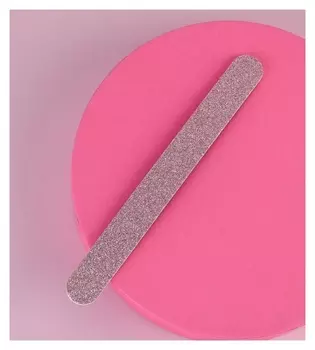 Пилка для ногтей, абразивность 180/240, цвет розовый