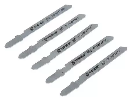 Пилки для лобзика Tundra, Hss, по металлу, 5 шт. 50/75 х 1.2 мм, T118a