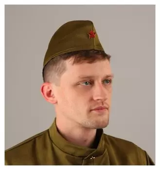 Пилотка военного для взрослых, простая, набор 5 шт.