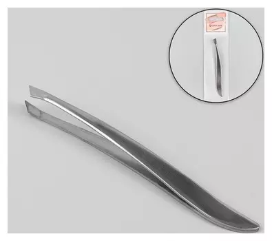 Пинцет скошенный, узкий, 9 см