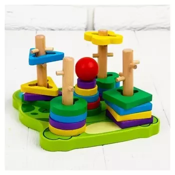 Пирамидка логическая "Лягушка"