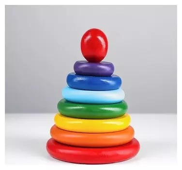 Пирамидка «Радуга» 8 деталей