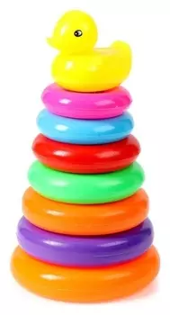 Пирамидка "Уточка", 7 колец