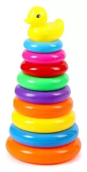 Пирамидка "Уточка", 9 колец