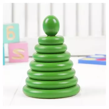 Пирамидка Зелёная 8 деталей