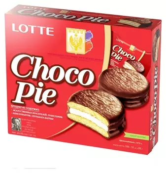Пирожное Lotte Chocopie, 336г