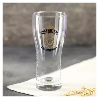 Пивной бокал "Победитель по жизни" 570 мл