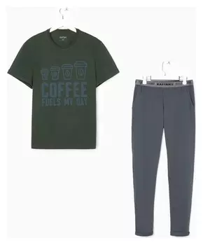 Пижама мужская Kaftan "Coffee" р.56