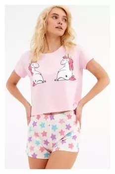 Пижама женская Kaftan "Unicorns" р. 40-42