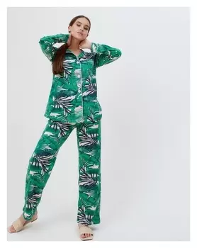 Пижама женская (Рубашка и брюки) Kaftan "Tropic" р. 40-42