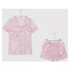 Пижама женская (Рубашка и шорты) Kaftan "Wild" р. 44-46