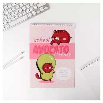 Планер школьника вертикальный А4 Avocato