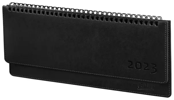 Планинг датированный 2023 305x140 мм Galant "Ritter", под кожу, черный, 114002