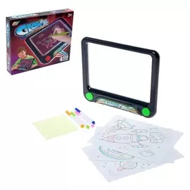 Планшет для рисования 4 цвета, с аксессуарами