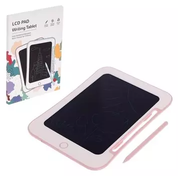 Планшет для рисования Lсd, одноцветный рисунок, с ручкой