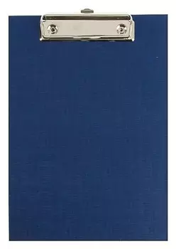 Планшет с зажимом А5 канцбург бумвинил, синий