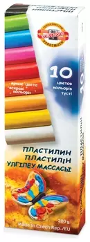 Пластилин классический "Бабочка", 10 цветов, 200 г, картонная упаковка