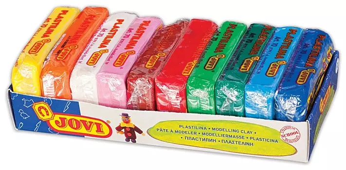 Пластилин на растительной основе, 10 цветов, 500 г