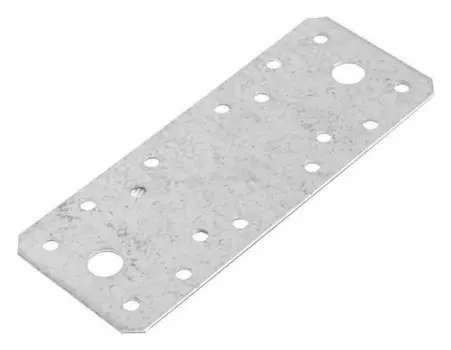 Пластина крепёжная Tundra, 140х55х2 мм, гоц, в упаковке 1 шт.