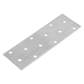 Пластина крепёжная Tundra, 40х120х2 мм, цинк, в упаковке 1 шт.