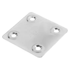 Пластина крепёжная Tundra, 48х48х1.2 мм, цинк, в упаковке 1 шт.