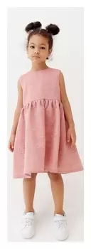 Платье для девочки Minaku: Cotton Collection, цвет красный, рост 98 см