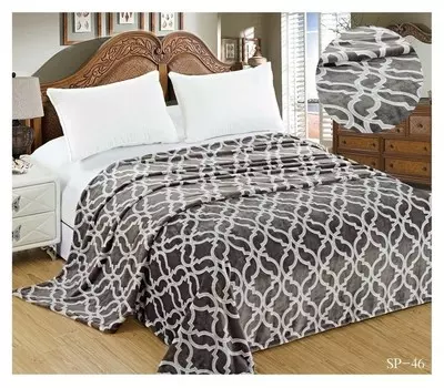 Плед 180х200см, велсофт, 280г/м пэ100%