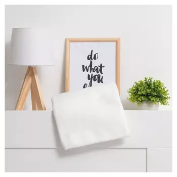 Плед экономь и Я белый 150*200 см, пл.160 г/м2, 100% п/э