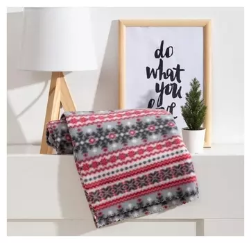 Плед экономь и Я «Снежинки» 150*130 см