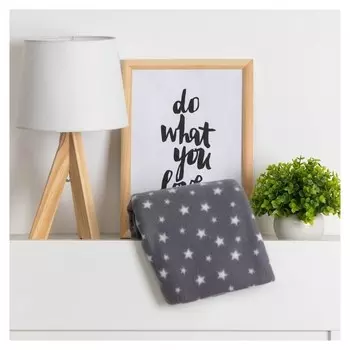 Плед экономь и Я "Звезды" (Вид2) 75*100 см, пл.160 г/м2, 100% п/э