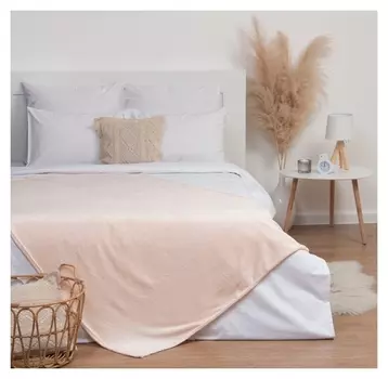 Плед этель, 130х175 см, цвет бежевый