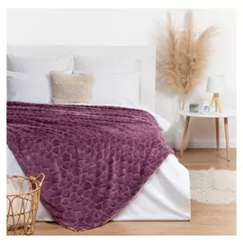 Плед этель «Мозайка» 180х200 см, цвет фиолетовый
