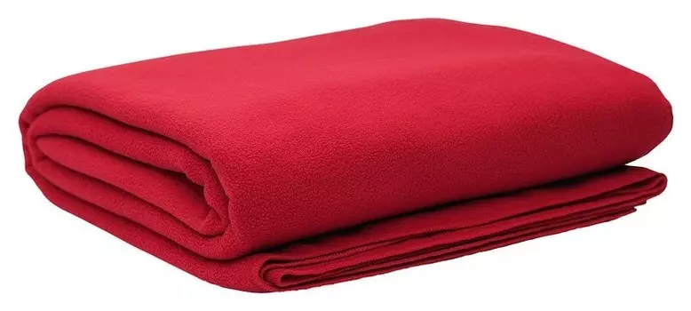 Плед флис 220 гр/м2 150х200, красный